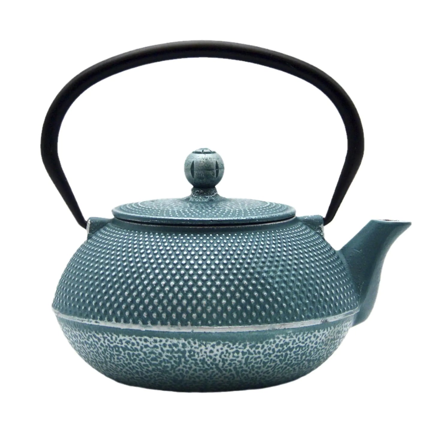 Cast Iron Tea KettleSECHUDO Teapot Coated with Enameled Interior for Loose TeaCast Iron Teapot with Stainless Steel Infuser for Stovetop Safe (30.4oz)